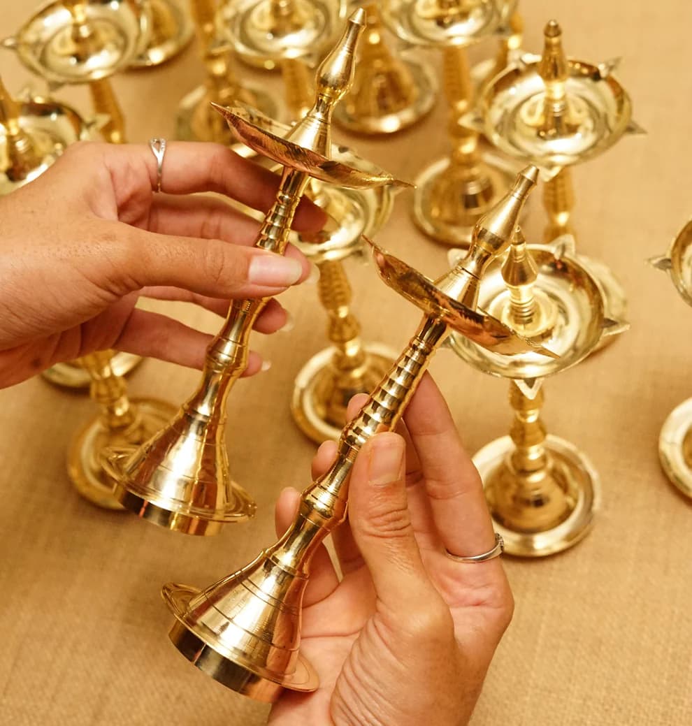 Brass Kerala Diya (Kuthu Vilaku)